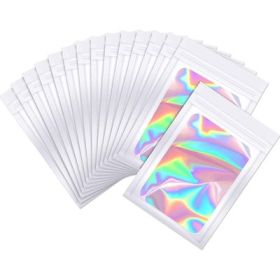 Deodorant Mylar Bag Visible Holographic Packaging (Option: White-10.5x15cm)