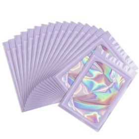 Deodorant Mylar Bag Visible Holographic Packaging (Option: Purple-7x10cm)