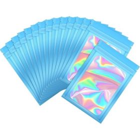 Deodorant Mylar Bag Visible Holographic Packaging (Option: Blue-8x13cm)