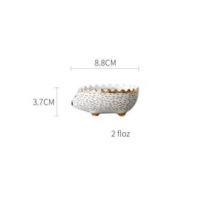 Hedgehog Phnom Penh Bowl Ceramic Small Bowl Cute Animal Cutlery (Option: XS)