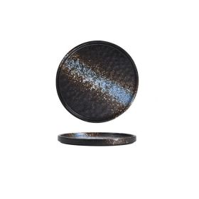 Ceramic Steak Creative Pasta Western Food Pizza Plate (Option: Blue ice disc-8inches)