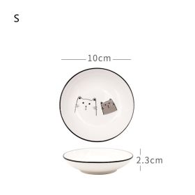 Nordic Tableware Set Bowl And Plate Combination Household Simple Ceramic (Option: S)