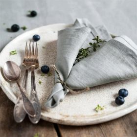 Cloth Mat Kitchen Photography Props (Option: Foggy grey-45x45cm)