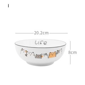 Nordic Tableware Set Bowl And Plate Combination Household Simple Ceramic (Option: I)