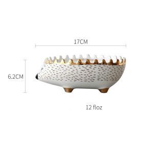 Hedgehog Phnom Penh Bowl Ceramic Small Bowl Cute Animal Cutlery (Option: L)