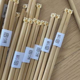 New Tulip Japanese Lovely Household Chopsticks (Option: White-1Pair)