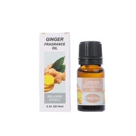 Lotus Malaysia Aromatherapy Essential Oil Atomizer Aromatic Vegetable Oil Humidifier Water Soluble Scented Oil (Option: Ginger-10ml)