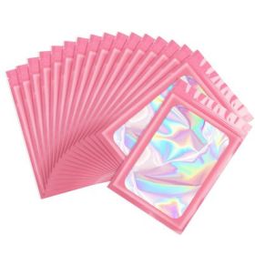 Deodorant Mylar Bag Visible Holographic Packaging (Option: Pink-10.5x15cm)