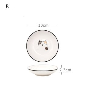 Nordic Tableware Set Bowl And Plate Combination Household Simple Ceramic (Option: R)