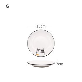 Nordic Tableware Set Bowl And Plate Combination Household Simple Ceramic (Option: G)