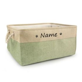 Personalized Dog Toy Basket Free Print Pet Storage Box Cat (Option: 36x27x17cm-M)