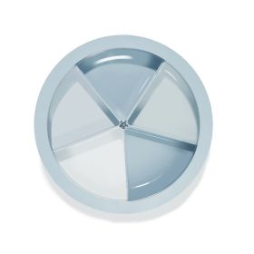 Segmental Sealed Small Plate Fruit Multi Lattice Candy Box With Lid (Option: Moon blue)