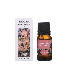 Lotus Malaysia Aromatherapy Essential Oil Atomizer Aromatic Vegetable Oil Humidifier Water Soluble Scented Oil (Option: Begonia-10ml)