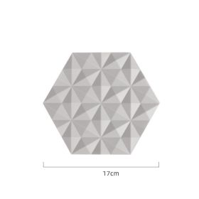 Table Insulation Pad Silicone Light Luxury Placemat Anti-scalding Anti-slip Pad (Color: Light grey)