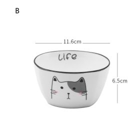 Nordic Tableware Set Bowl And Plate Combination Household Simple Ceramic (Option: B)