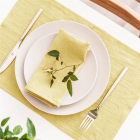 Cloth Mat Kitchen Photography Props (Option: Mustard yellow-45x45cm)