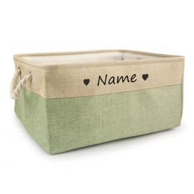 Personalized Dog Toy Basket Free Print Pet Storage Box Cat (Option: 41x32x21cm-P)